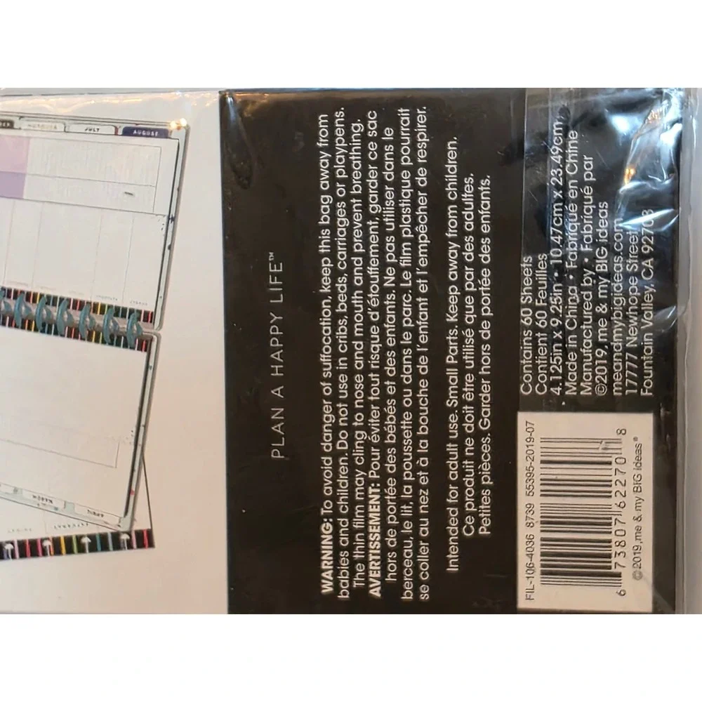 The Happy Planner Classic Half Sheet Filler Paper 60 Sheets Stripes FIL-106-4036